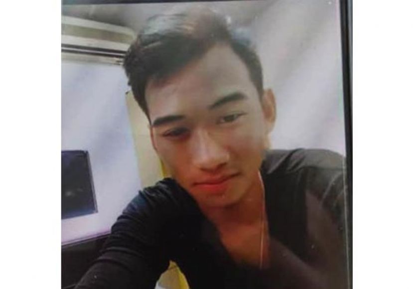 死者遗照。