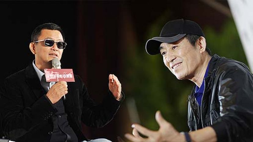 图示：王家卫（左）和张艺谋（右）的作品在BBC百部最佳非英文电影榜单中上榜。