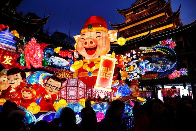 上海豫园璀璨花灯 年味浓